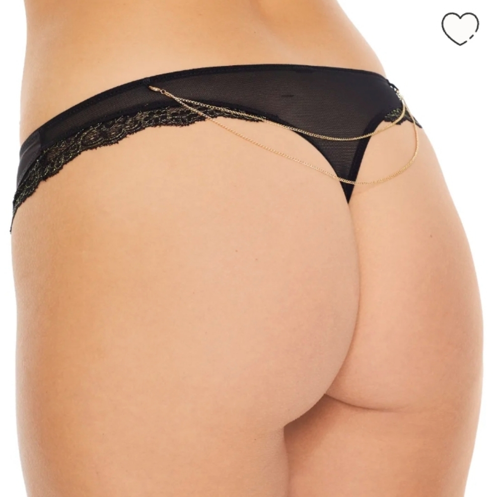 Gold chain thong